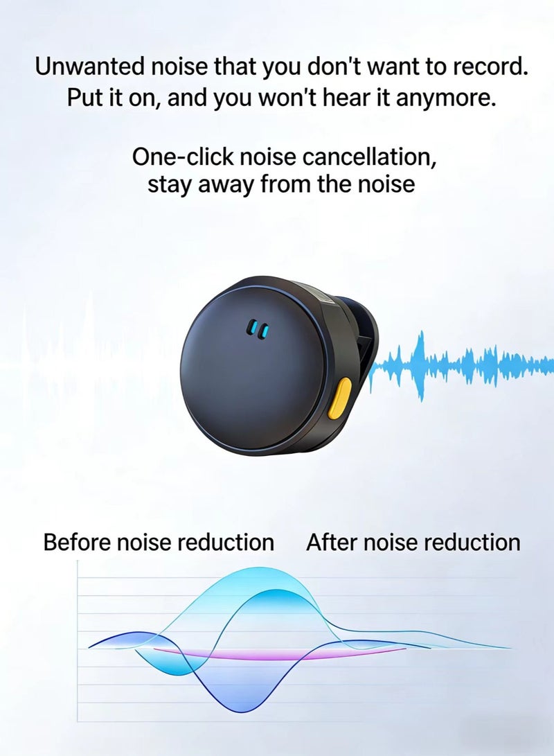 LORIVO Wireless Lavalier Microphone for iPhone/Android with USB C(2 TX+1RX+1 Apple adapter（inside the charging cable box）+Charging Case), Mini Microphone with Noise Cancellation, Long Battery for Social Singing Music Filming Live Video Media Content - Image 5